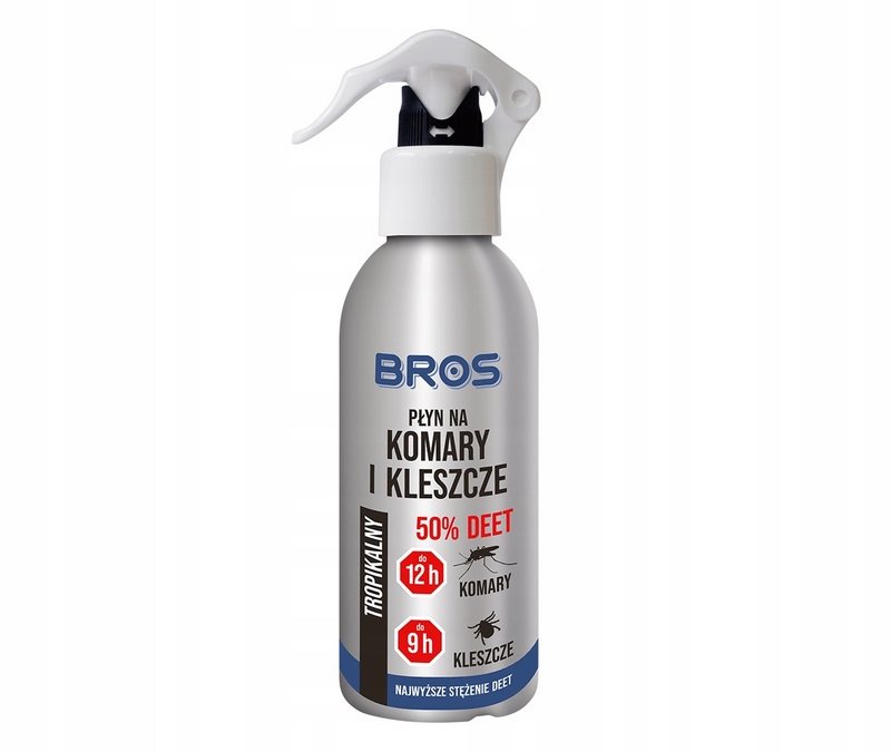 Repelent proti komárom a kliešťom Bros 50% Deet 130 ml